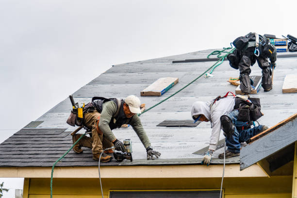 Professional Flat Roof Repair technician working in Brentwood, CA
